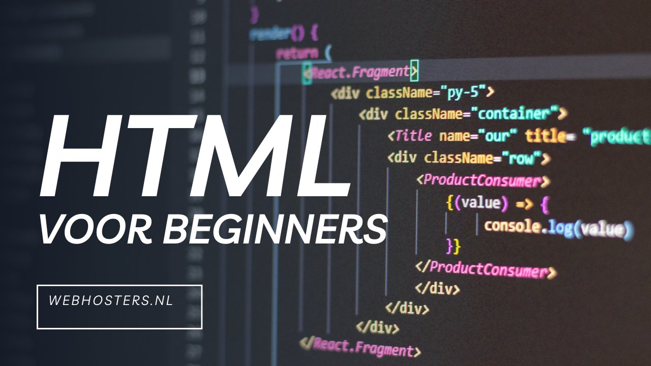 HTML voor beginners